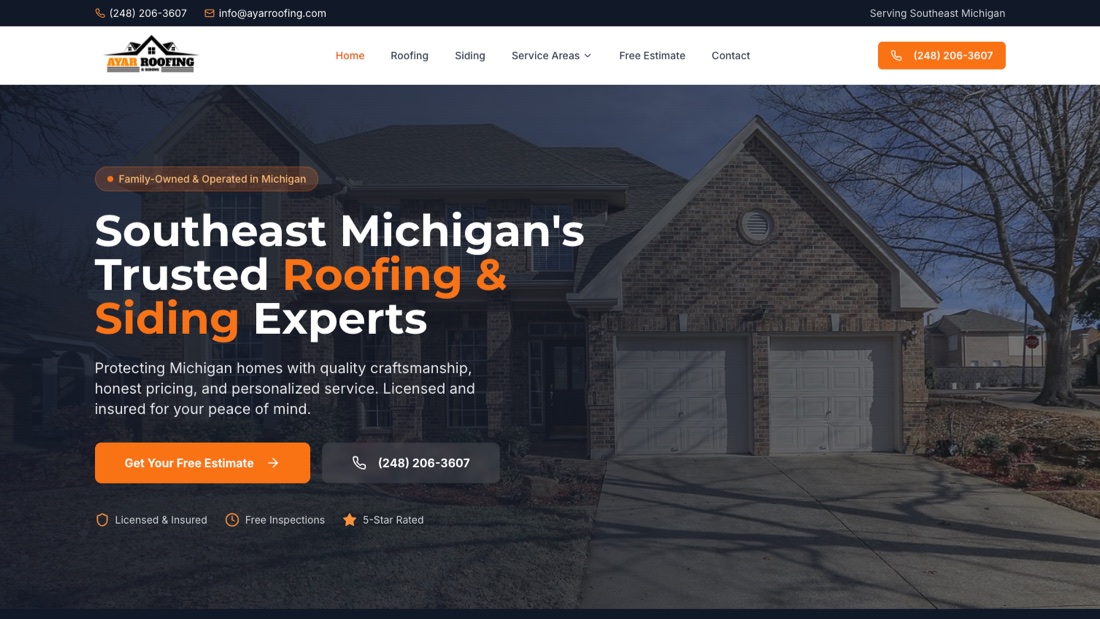 Ayar Roofing — Roofing & exterior experts