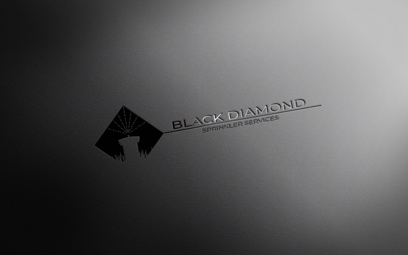 Black Diamond Sprinkler Services — Logo & signage
