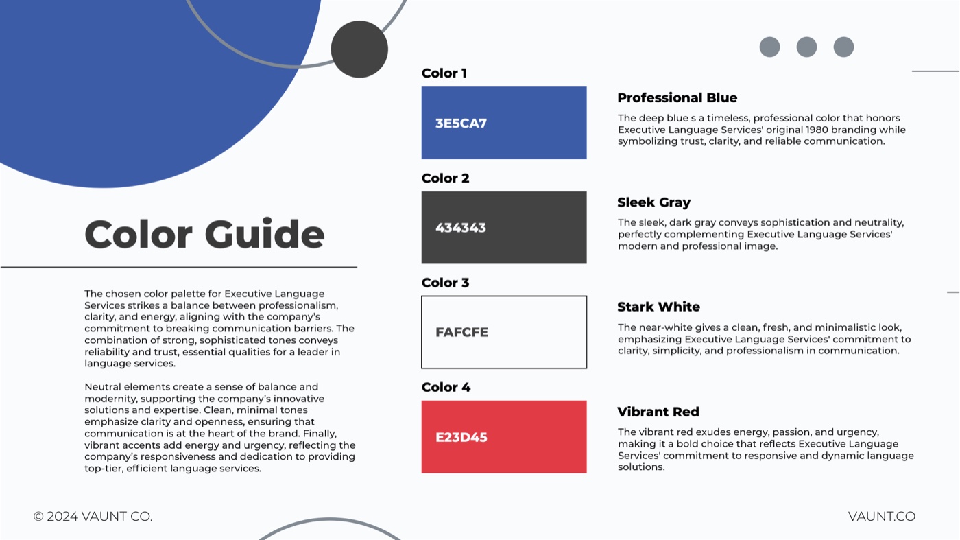 Executive Language Services — Brand guide