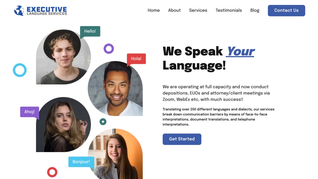 Executive Language Services — We Speak Your Language