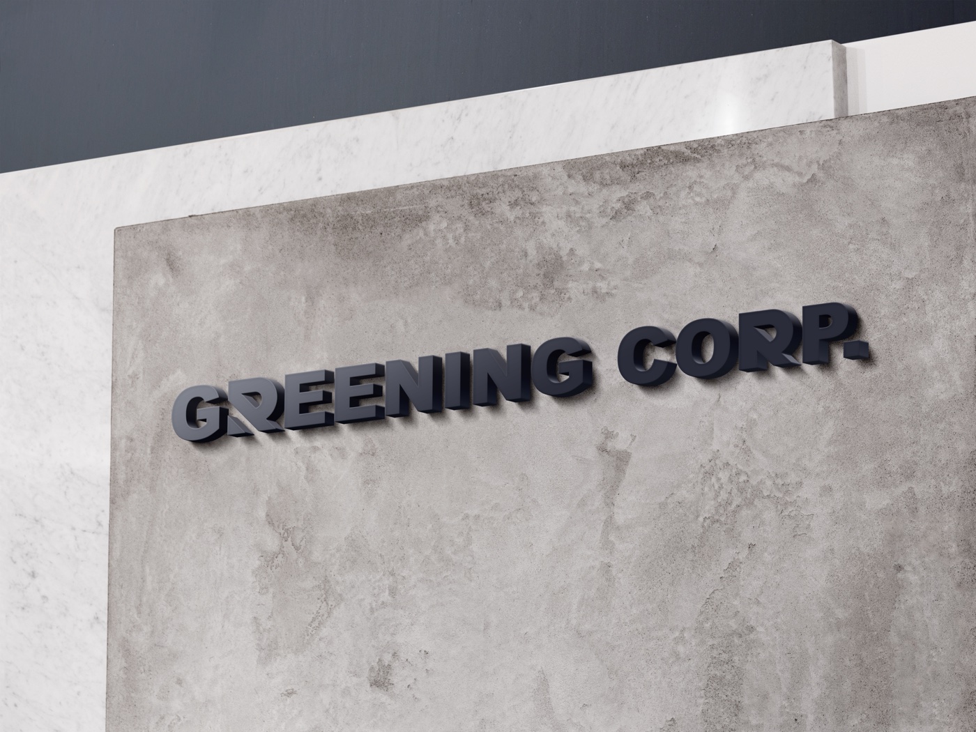 Greening Corp. — Corporate logo & signage