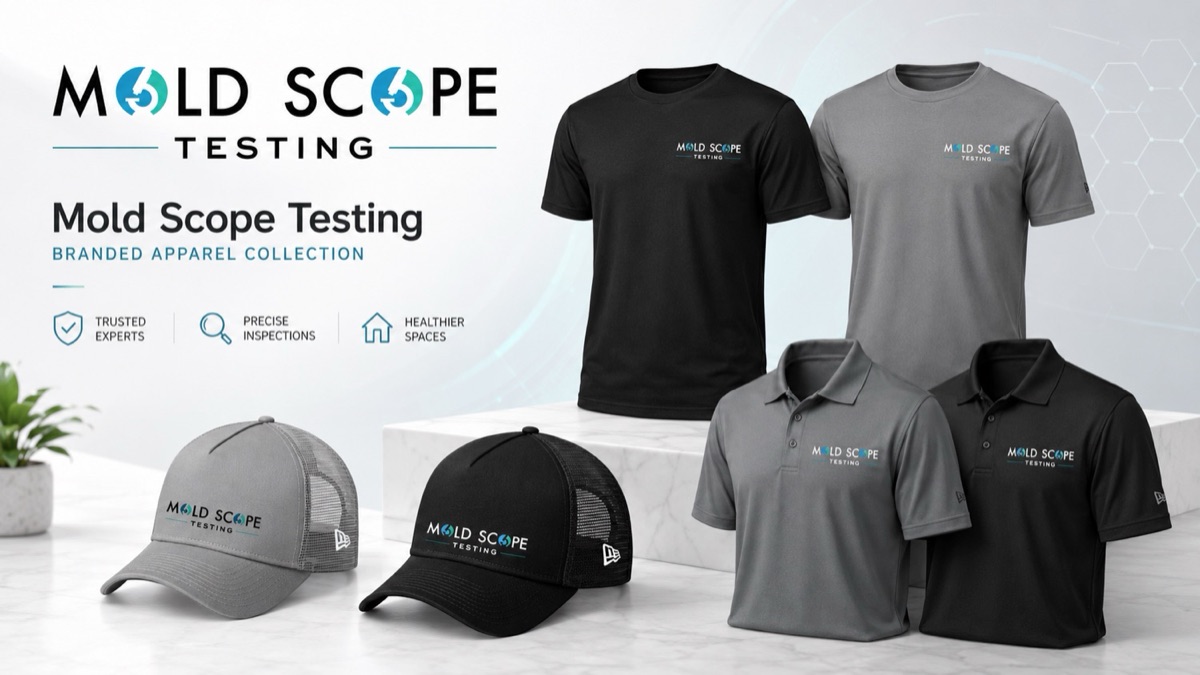 Mold Scope Testing — Apparel & collateral