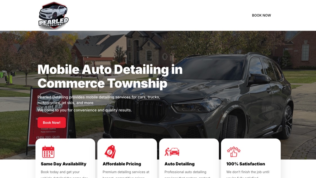 Pearled Detailing — Mobile Auto Detailing in Commerce Township