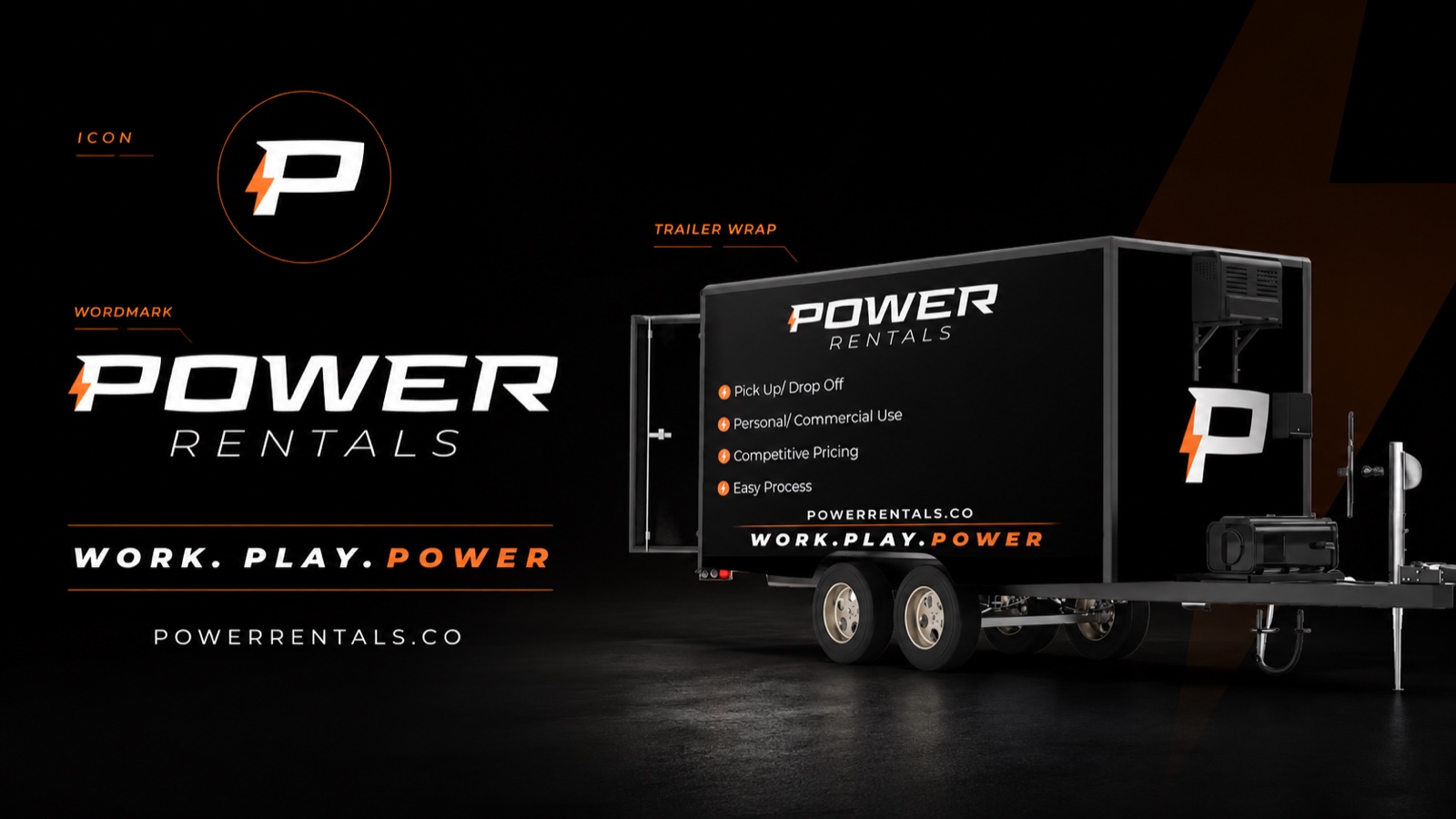 Power Rentals — Brand identity & vehicle wrap