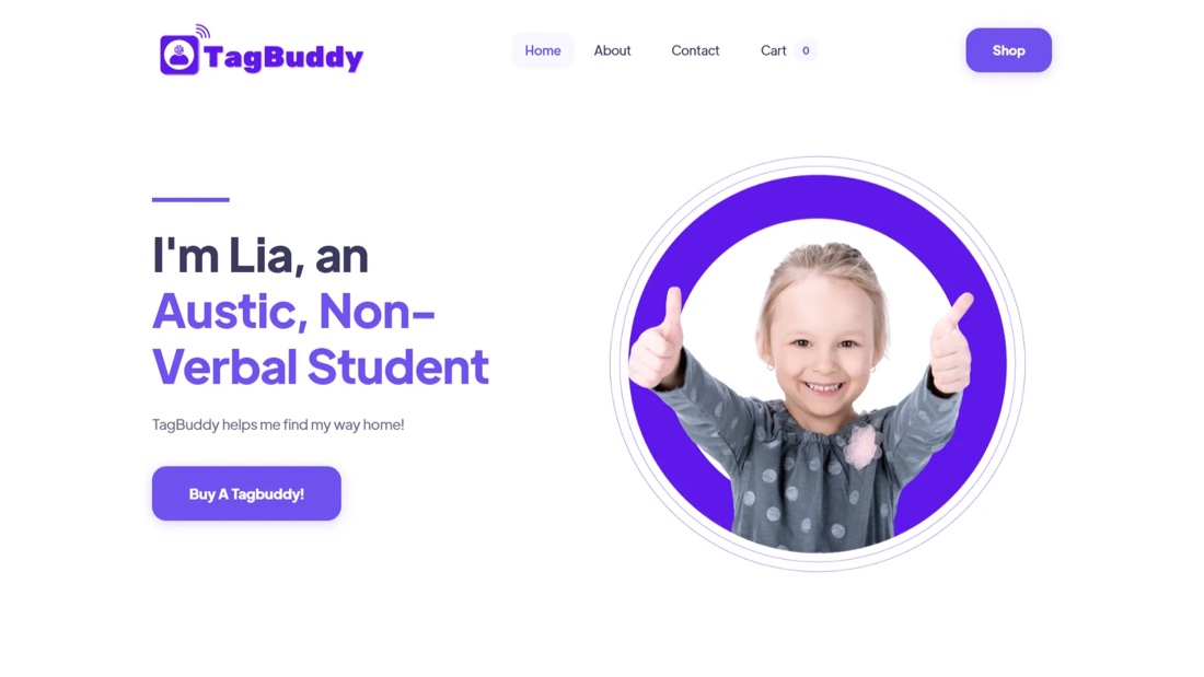 TagBuddy — Assistive product — "I'm Lia"